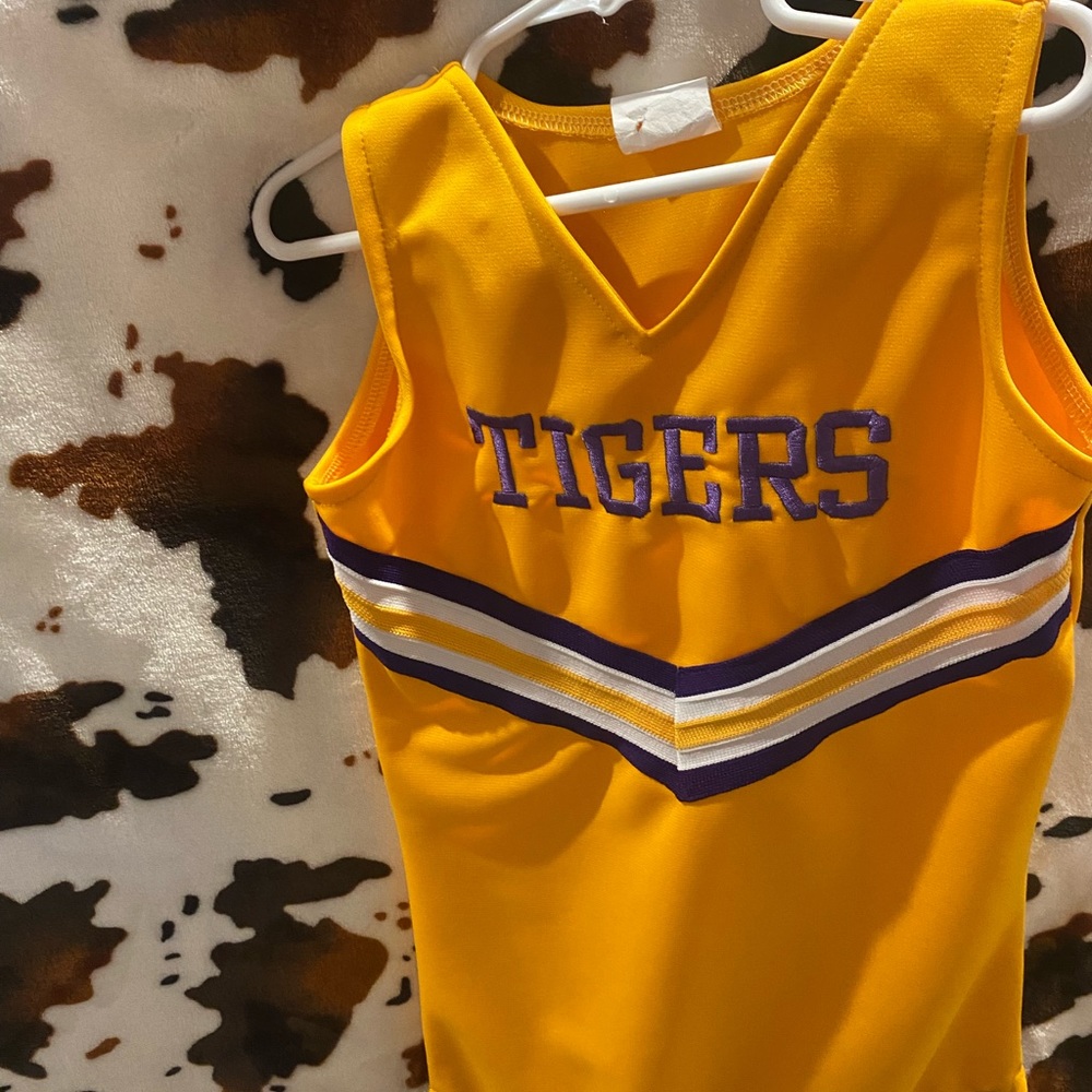 Tigers cheerleading outfit.